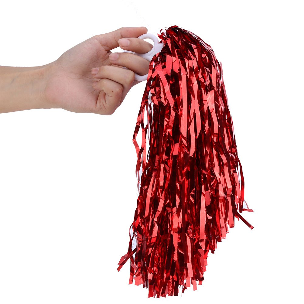 Cheerleading Pompoms Cheer Party Costume Sports Accessory (Red)