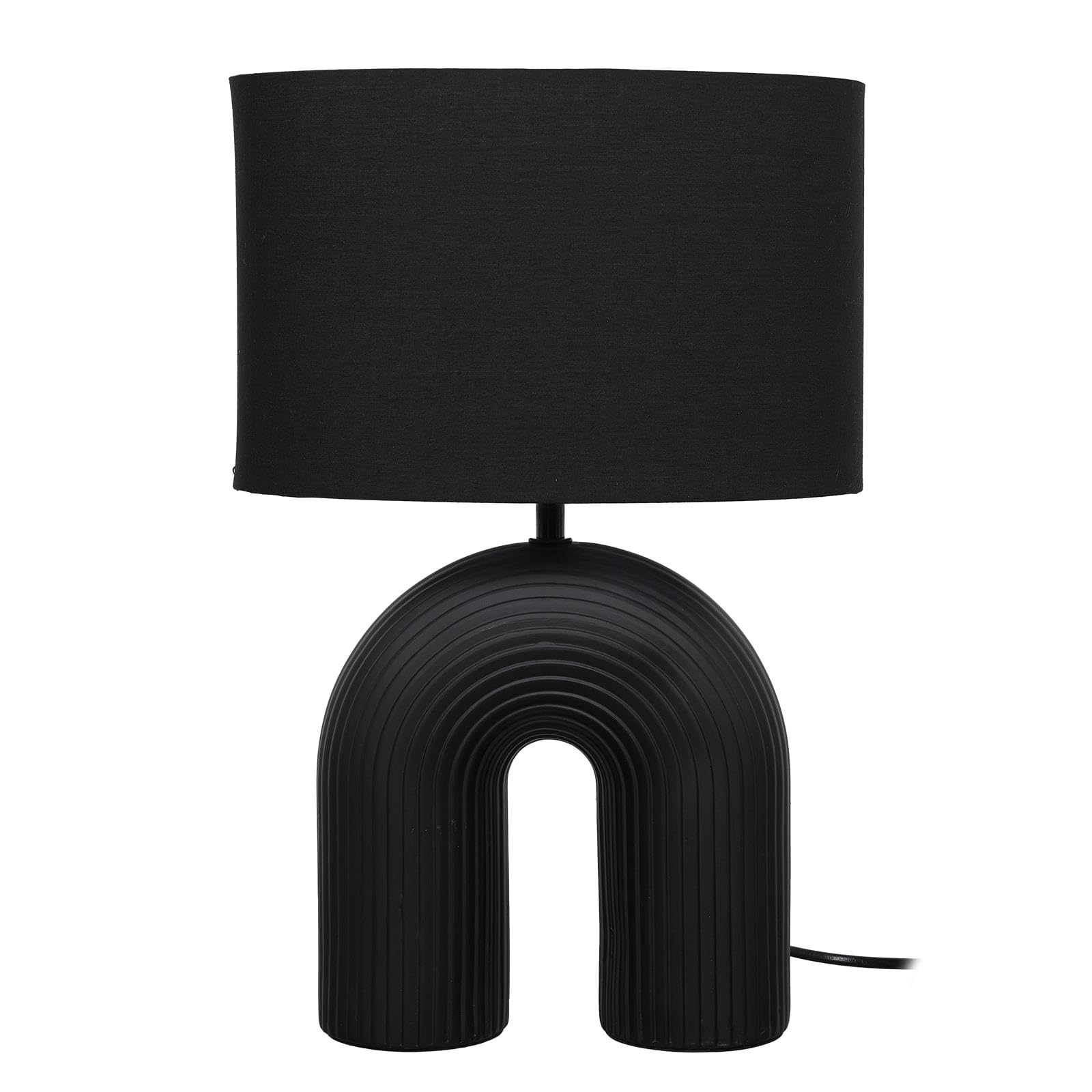 HOME DECO FACTORY Lampe Céramique Design Moderne Variateur d'Intensité Noir