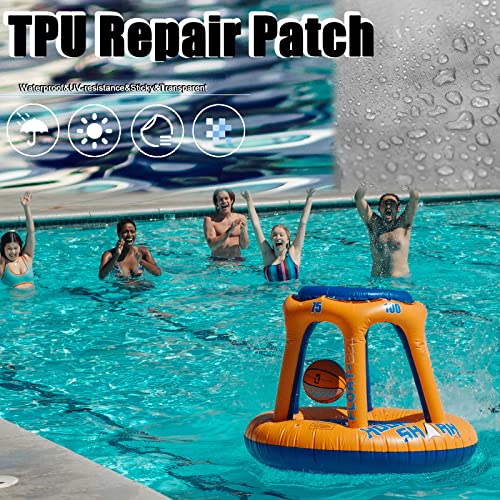 10Pcs Premium Air Mattress Patch, Vinyl Pool Hole Patching Tape For Water Swimming Pool, Tpu Patches Repair Kit For Floating Tent, Canvas, Inflatables, Bounce House, Tubes Air Bed, Pool Floats, Ball #TOP6