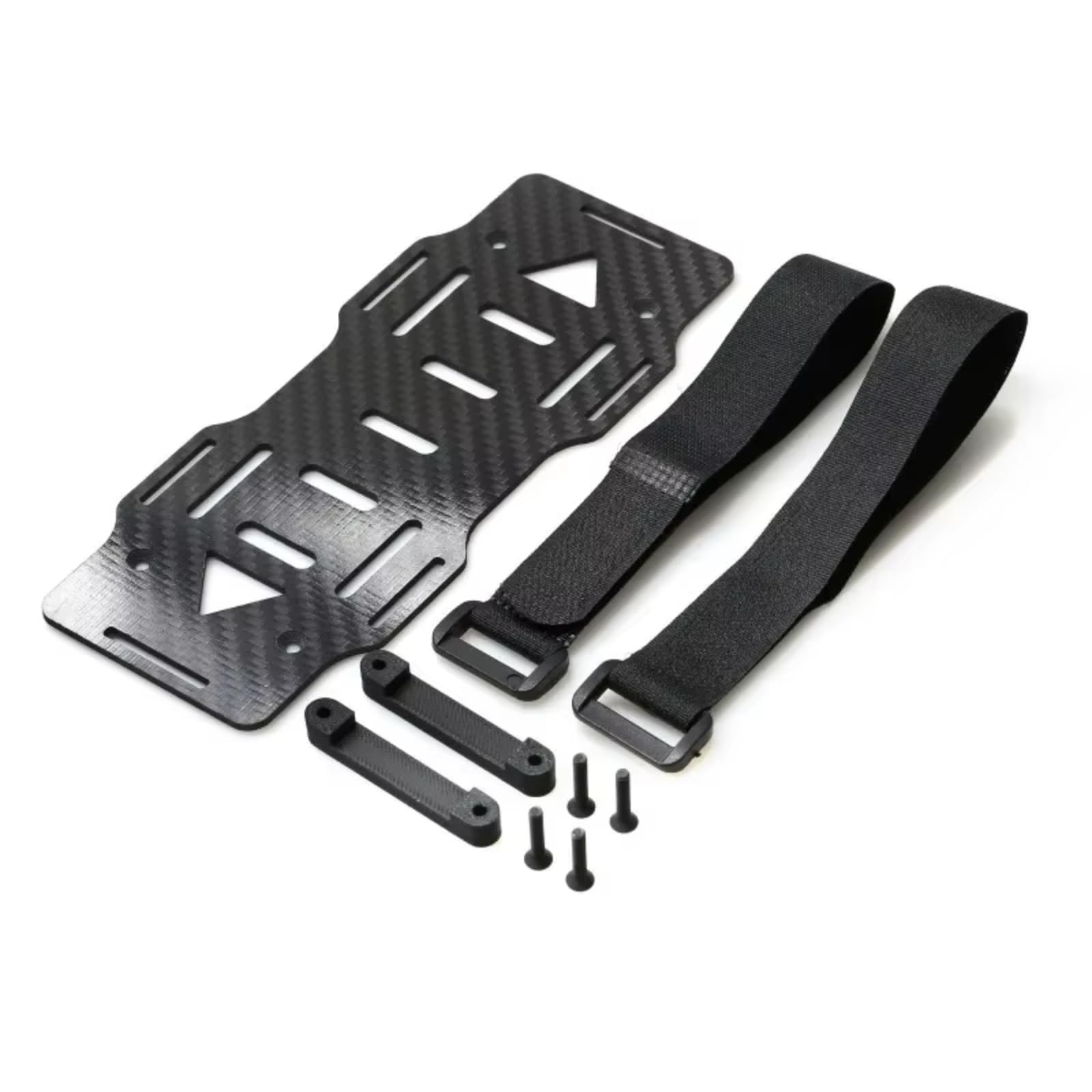 Soporte Bandeja Placa Montaje Fibra Carbono para MK07 JK07 Control Remoto Actualizaciones Coche Reparación Modificar Piezas Accesorios Piezas para RC