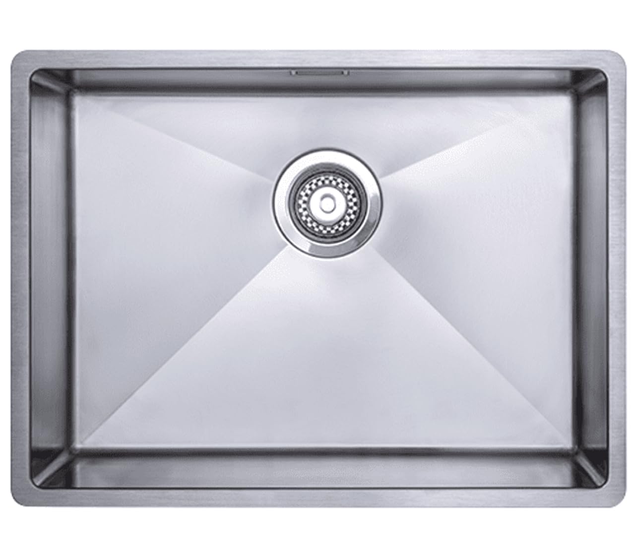 Rackhams Sicilia Stainless Steel Large Inset/Undermount Single Bowl Kitchen Sink. Lifetime Guarantee, Fast Delivery