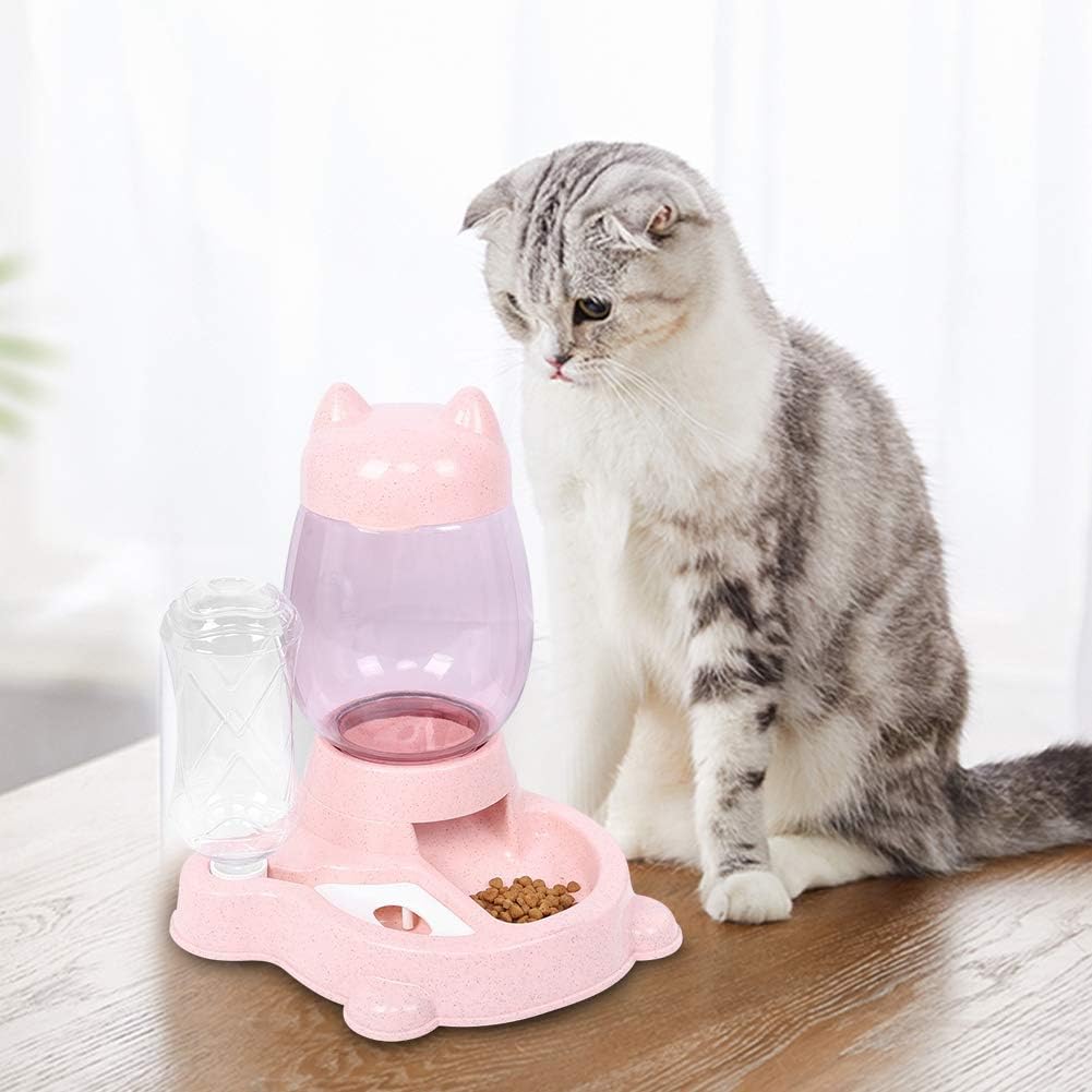 Food Dispenser Food Feeder PP Self Feeding 2 in 1 Pet Supply for Dog Cat