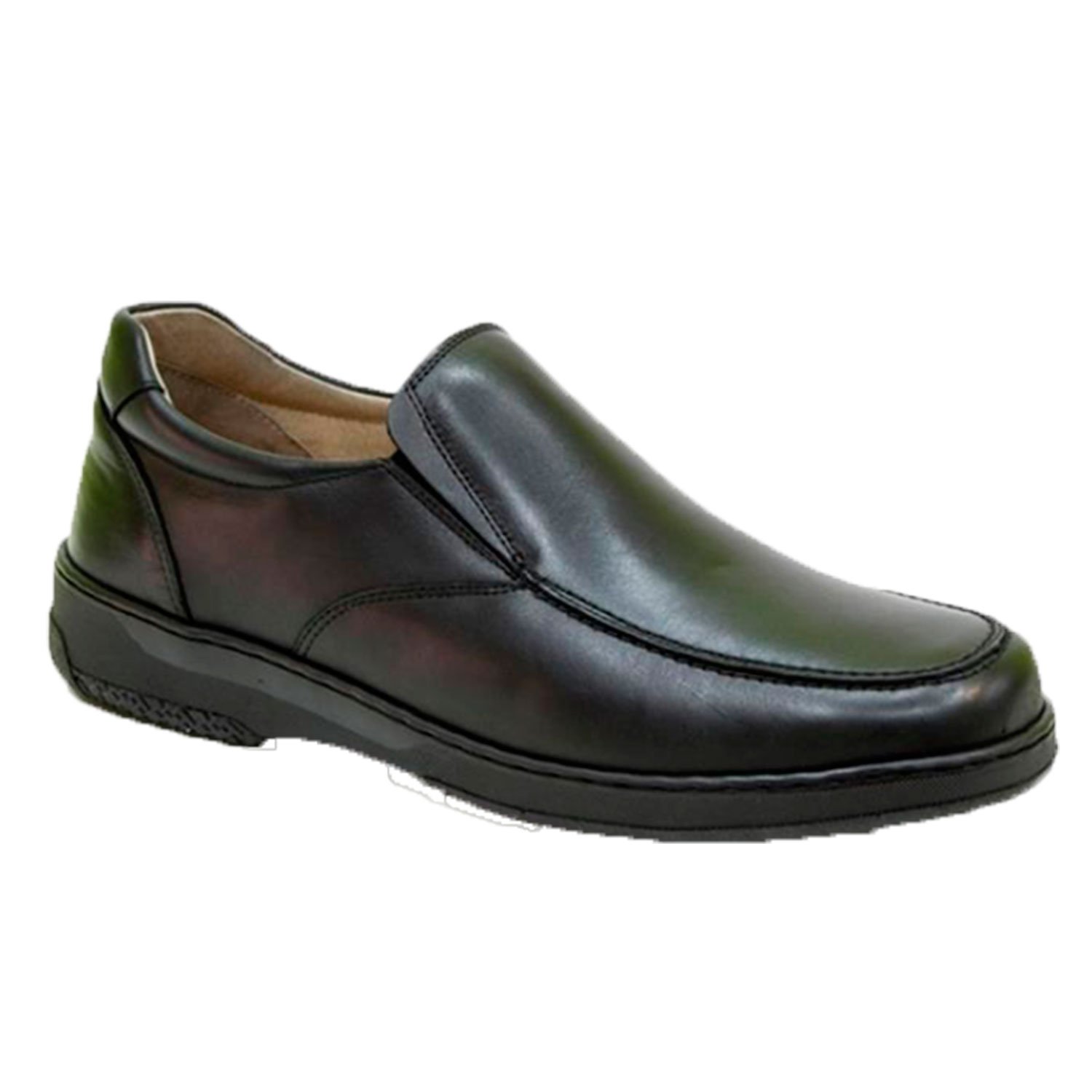 Zapato Hombre Gomas Especial para diabéticos Extra cómodo Negro Talla 44