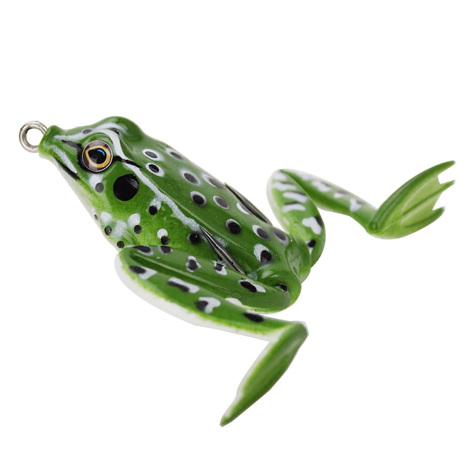 Xjdzineq Frogs Baits Topwater Lures with Hook Crankbait Artificial Swimbait for Saltwater Fishing High Carbon Steel Hook