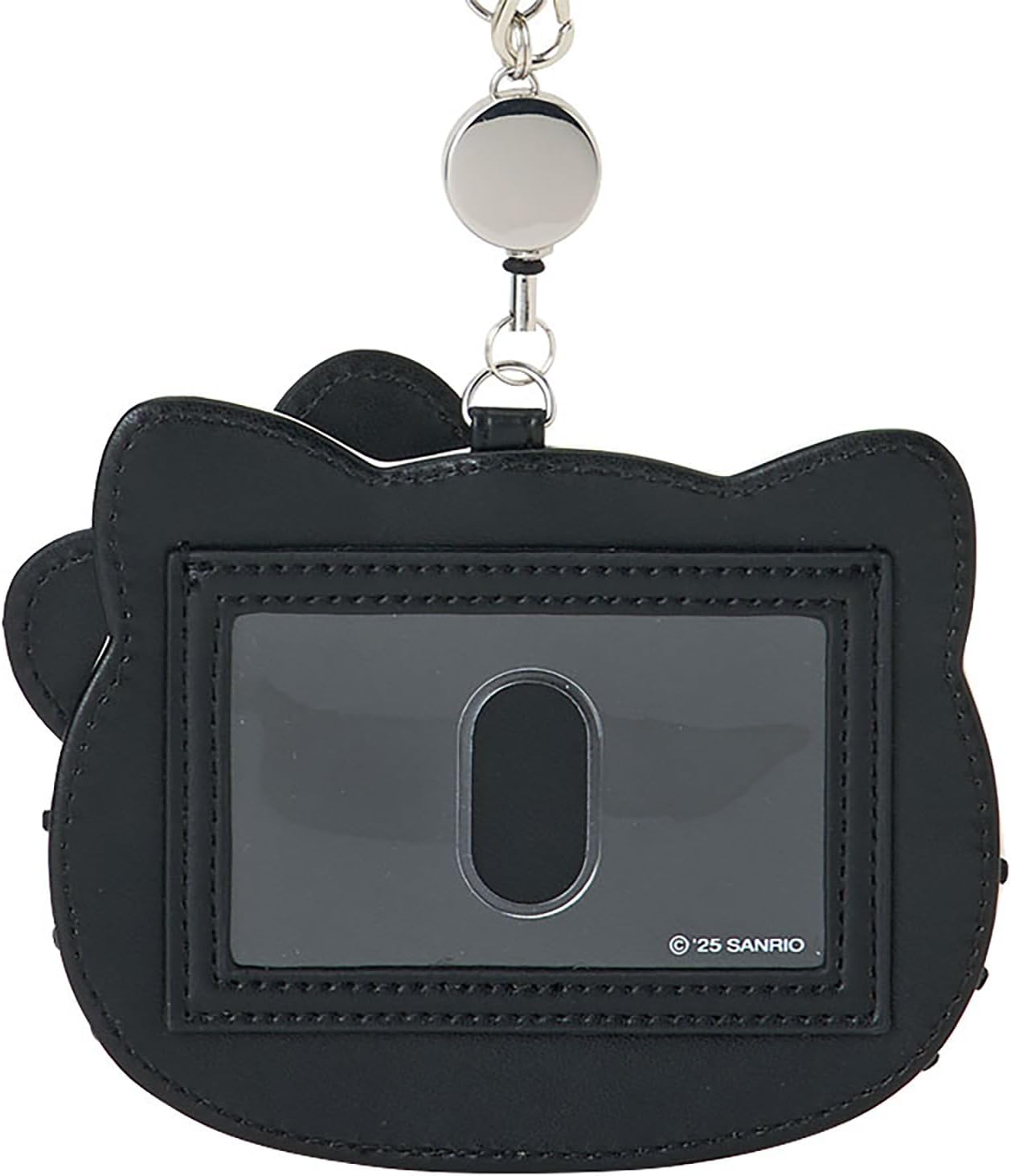 Sanrio 606146 I Love Hello Kitty Pass Case, Black, PU Leather, PVC, Steel, Polyester, Recommended Age: 15 Years and up