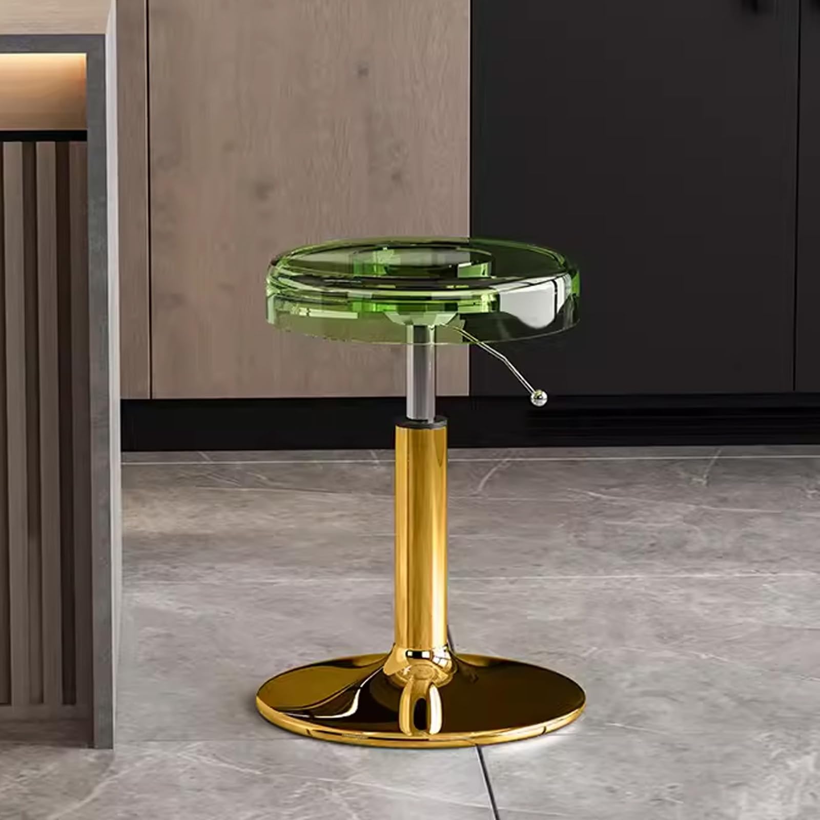 Tabouret de bar design pivotant à 360° au style contemporain épuré pour salle à manger