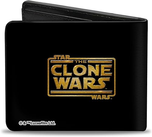Miniatura 2 de Buckle-Down Billetera plegable para hombre Star Wars Clone Captain Cody, 4.0" x 3.5", Capitán Clon de Star Wars Cody, Buckle-down Billetera plegable