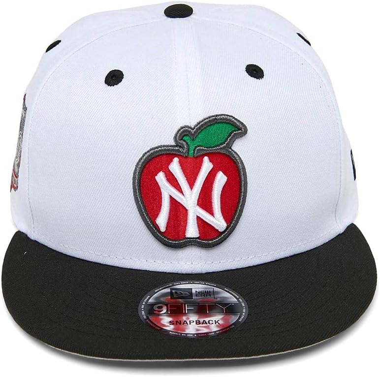 New Era NY New York Yankees 9FIFTY 100th Anniversary Big Apple Snapback Cap, Adjustable Hat White - Image 2