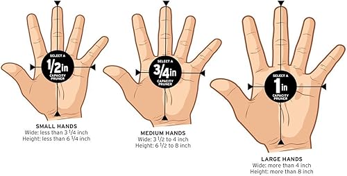Miniatura 10 de Corona Clipper BP 4214D Flex Dial Bypass Podadora con agarre de gel cómodo, 34 pulgadas, rojonegro