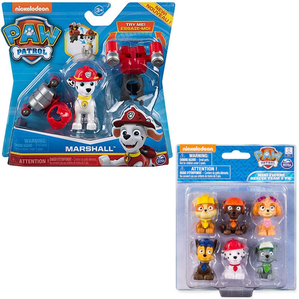 Paw Patrol Toys | Mighty Pups | 2-Pack | Marshall Action Figures with with 2 Jetpacks Cake Topper | for Kids Girls and Boys Age 3, Age 4, Age 5, and Up…