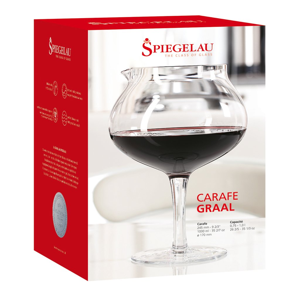 Spiegelau Wine Decanter Graal 1 L,5250250 Crystal Glass Wine Decanters Beverage Serveware