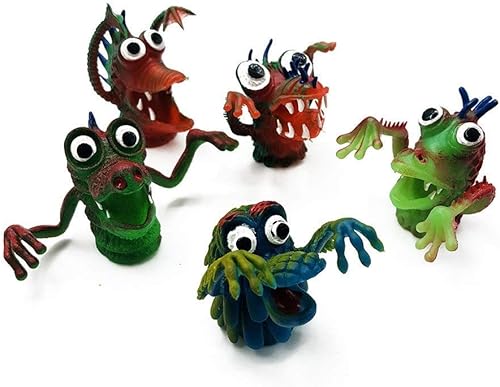 Miniatura 10 de Dibujos animados de silicona animal dedo títeres monstruo narración de historias muñeca teatro muñeca suave juguetes niños regalo dedos guantes dedo