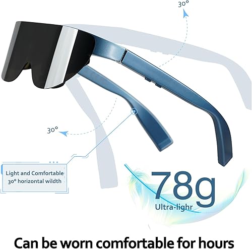 Miniatura 5 de AR/XR Glasses-VILINE Smart Glasses for Gaming Headset Video Display Glasses Myopia Adjustment 1800 Brightness Sunglasses,FHD Adapted for