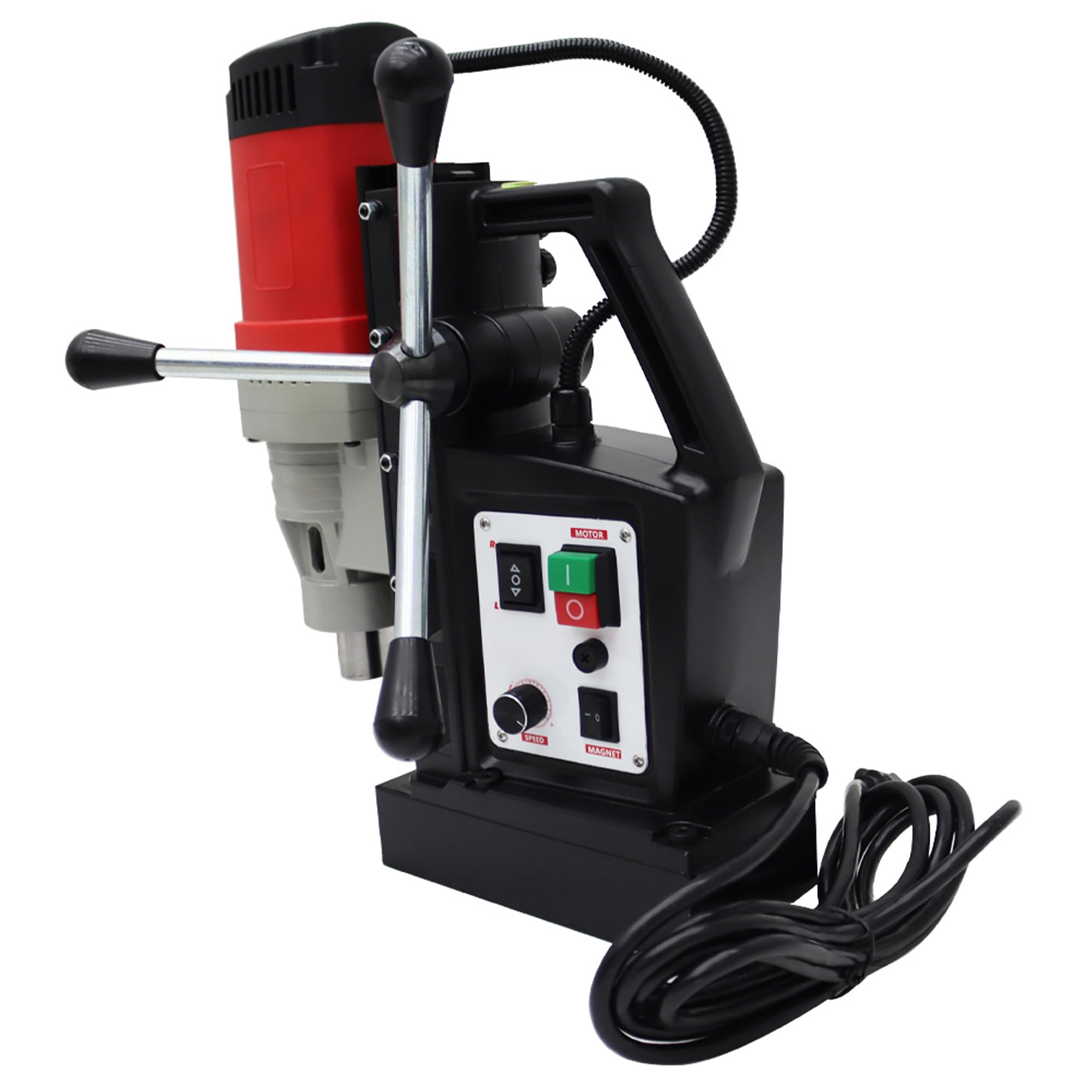 HQHAOTWU Magnetic Drill Electric Tapping Machine Multi-functional Drilling Hole and Tapping Machine Portable Coring Drill 1.97inch/Twist Drilling Hole 0.9inch /M14 Tapping