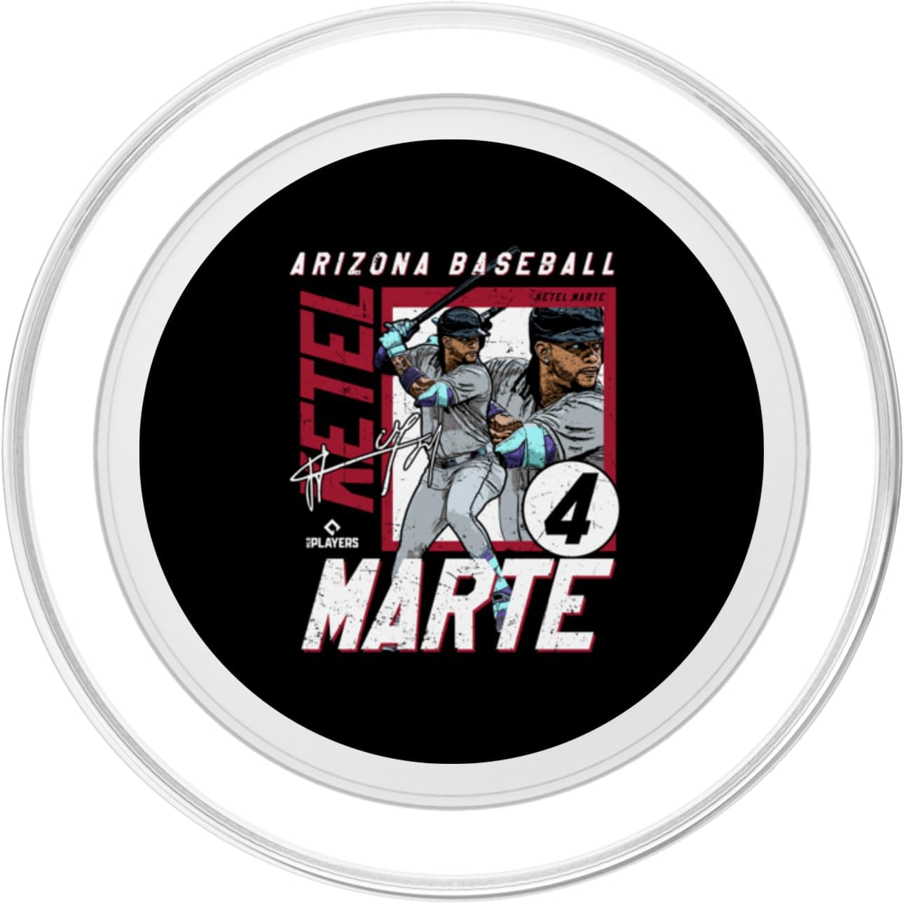 Ketel Marte | Arizona MLB Baseball Players| MLBKMA204M PopSockets PopGrip for MagSafe