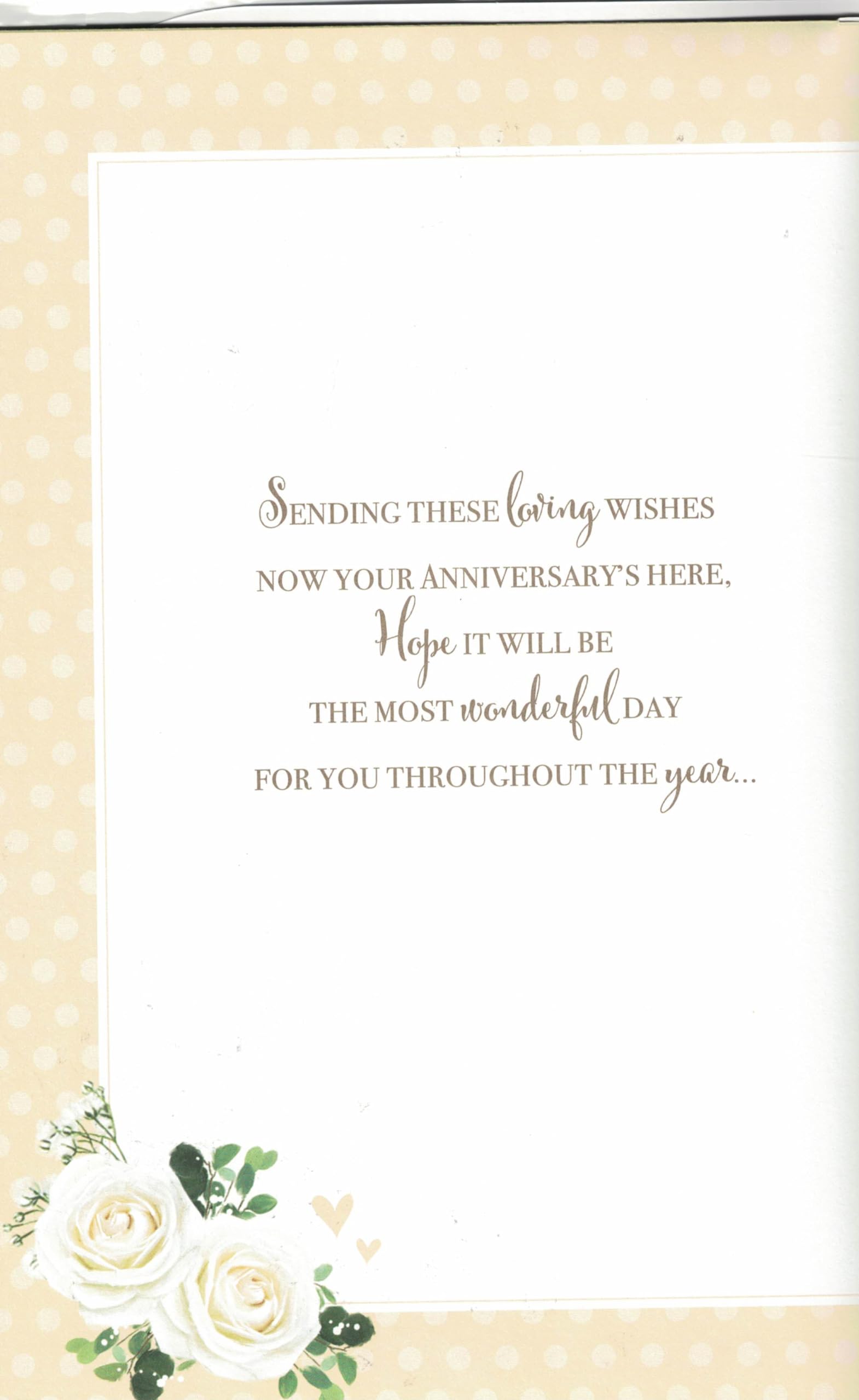 Prelude Mum & Dad Anniversary Card 7 Page Insert Verses Extra Large 12'' X 7. 5'', black|brown|red|white|grey, 12 x 7.5 inch - Image 3
