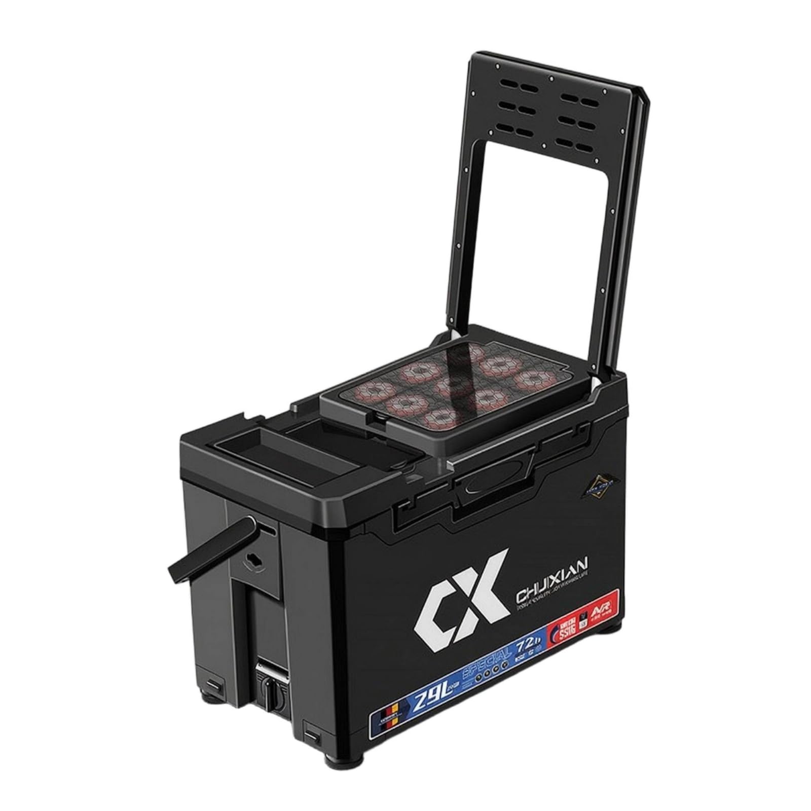 Baoblaze Contenedor Asiento Pesca Caja Aparejos