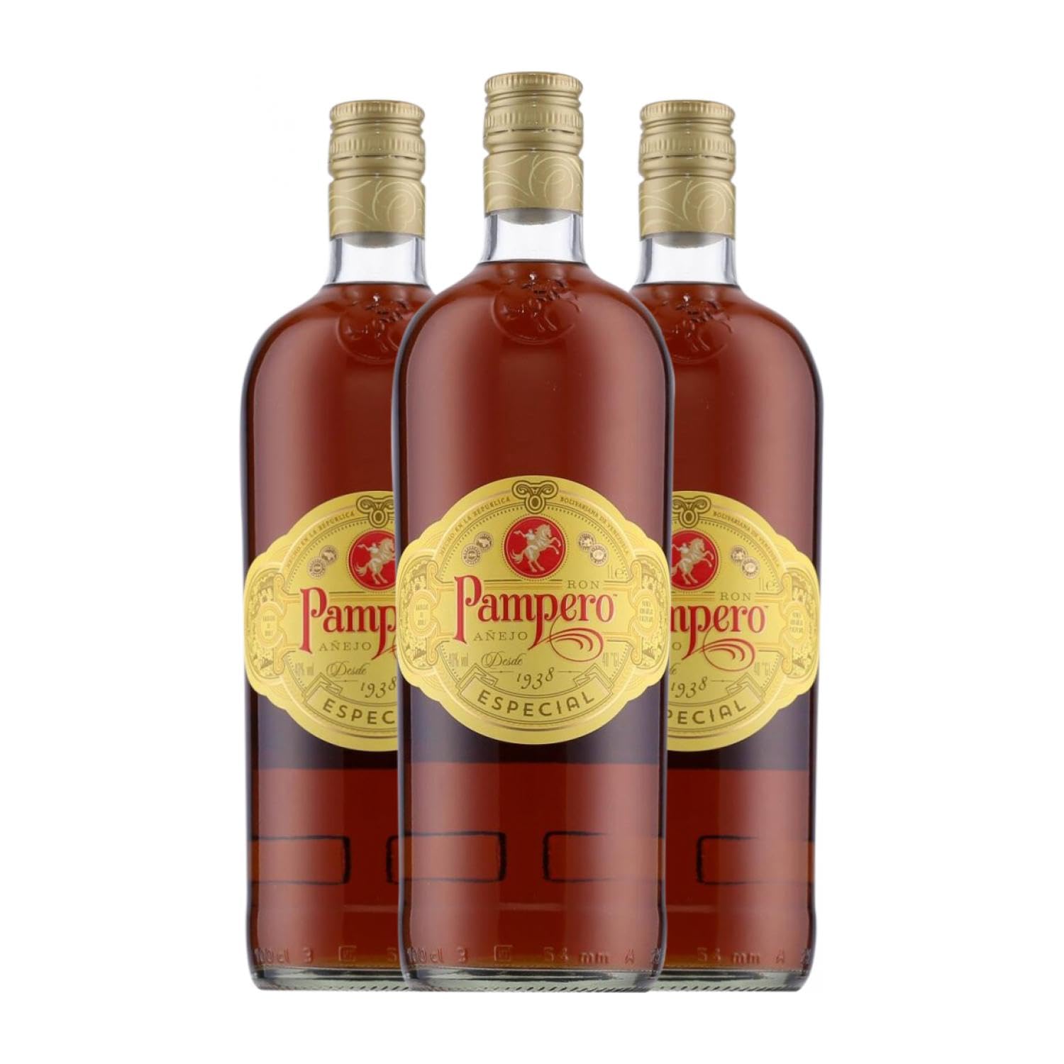 Ron Pampero Añejo Especial 1 L (Caja de 3 Botellas de 1 L)
