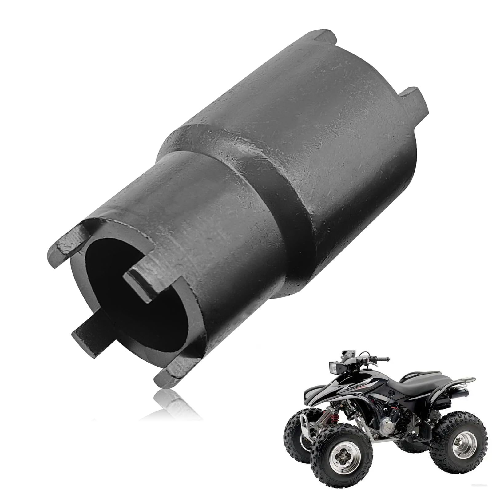 Dunviku 4-Pin 24mm 20mm Bipolar Clutch Tool Wrench Lock Nut Remover Spanner Compatible with ATV Dirt Bike ATC 125 110 CA 200 CB 200 ATC 90