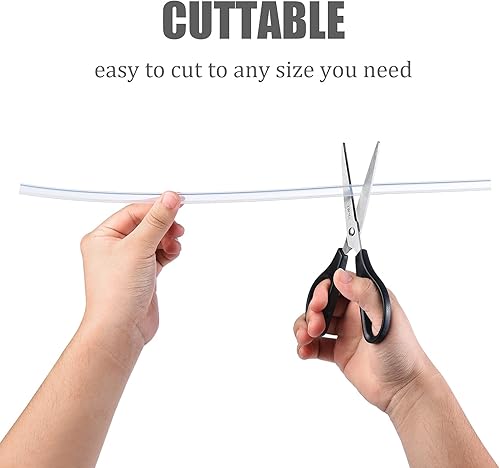 Miniatura 7 de ALINK Pajitas de silicona transparente reutilizables extra largas de 15 pulgadas, paquete de 4 popotes flexibles para botella de agua de 1 galón,