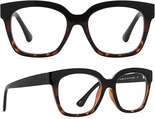 Miniatura 9 de DIFF Reading glasses blue light blocking, Lightweight Oversized Readers Ava Compliments Eyewear for Women, Tortoise Styles