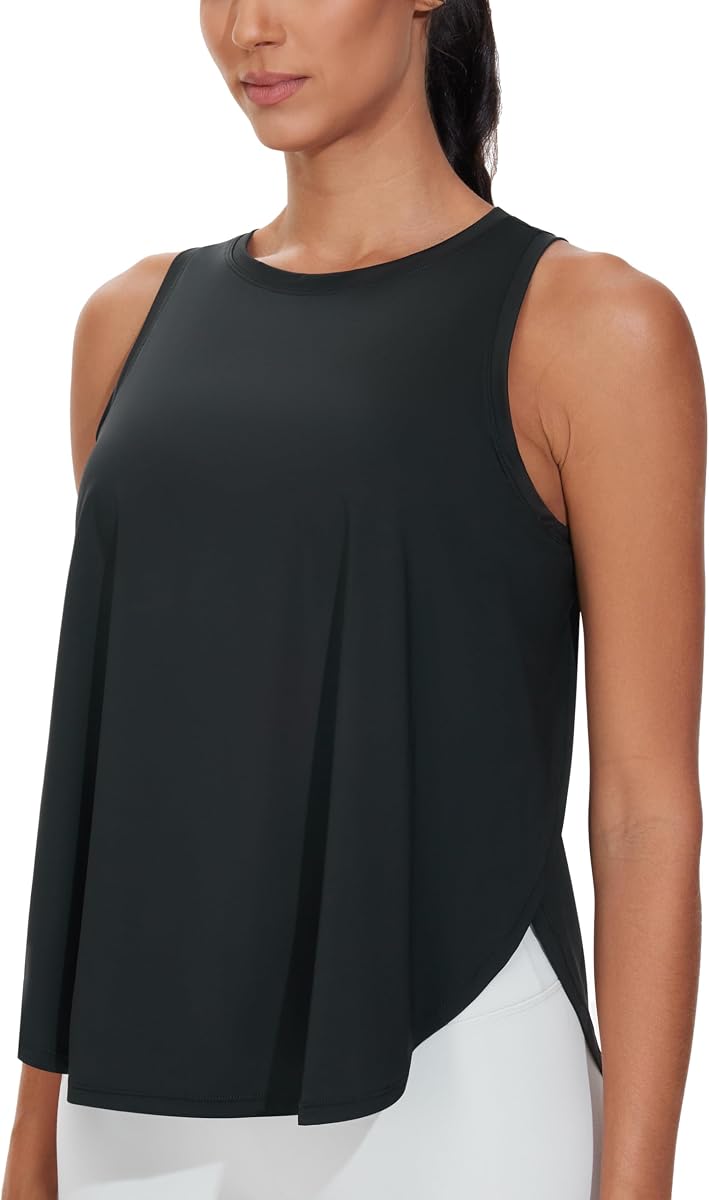 Women's Racerback Tank Tops Split Side Yoga Running Shirts