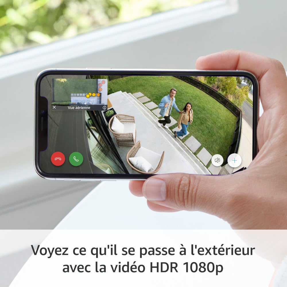 Ring Caméra extérieure Pro sans fil (Stick Up Cam Pro) | Caméra de surveillance wifi sans fil avec vidéo HDR 1080p, détection de mouvements 3D | Essai Ring Home gratuit 30 j.