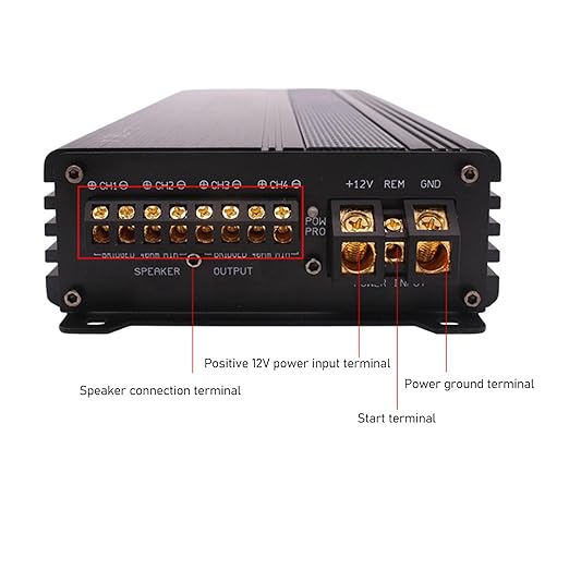 Amplificador de 4 Canales, 400W, Clase AB, para Auto miniatura 4
