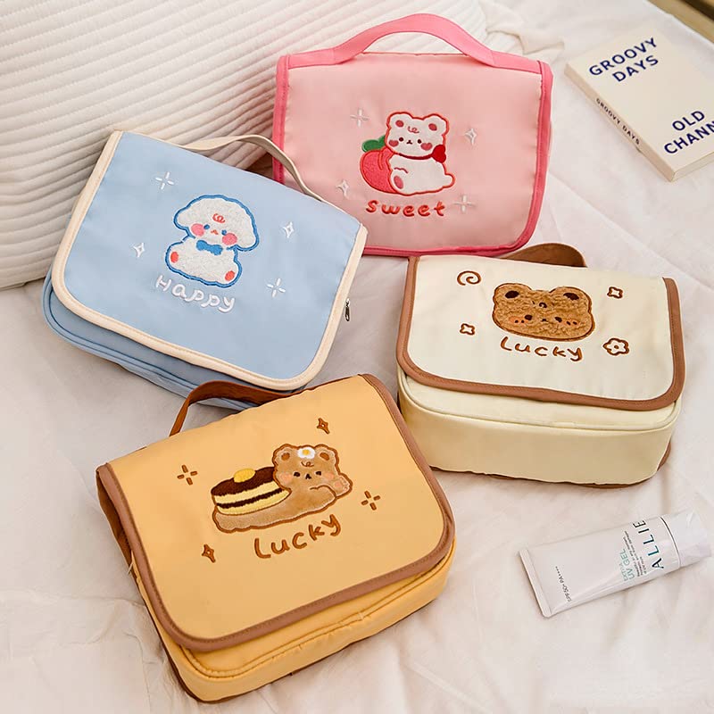 Miniatura 5 de Bolsa de cosméticos Kawaii linda bolsa de maquillaje para mujer, bolsa de maquillaje de viaje, bolsa organizadora de maquillaje, bolsa colgante para