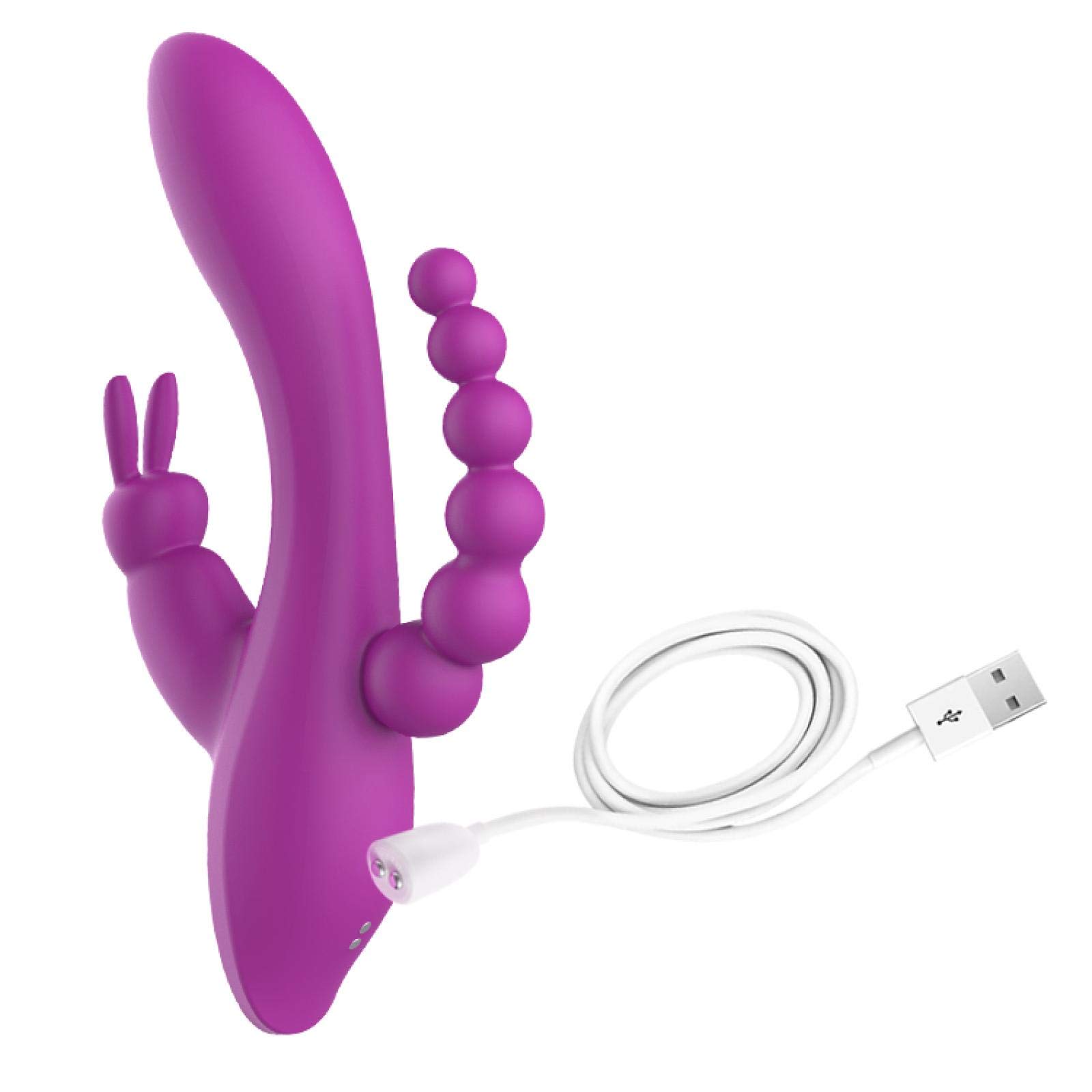 Conejo G Spot Clitoris estimulador pene Anal consolador vibrador Doble penetración Juguetes sexuales para Mujeres Parejas Adultas Producto Sexual
