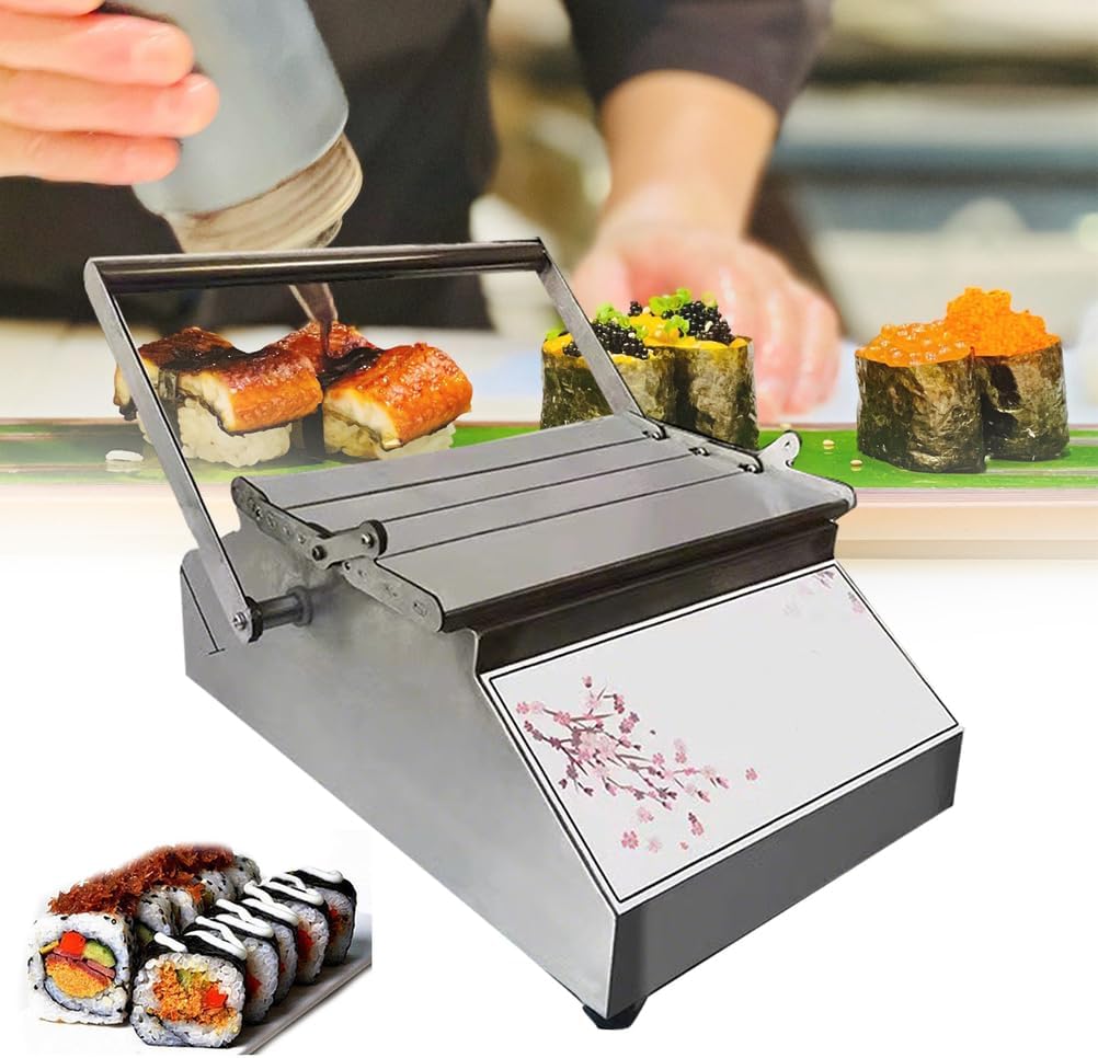 Easy Sushi Making Kit, Manual Square Sushi Rolling Machine, DIY Sushi Maker Machine for Beginners, Quick Make, Uniform Size, Make Square Shaped Sushi