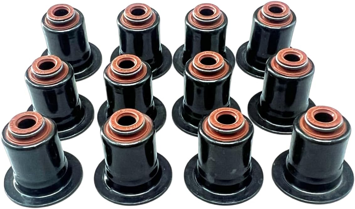 Valve Stem Seals Set Compatible With N52 N54 N55 N20 B46 B48 B58 Replaces 11340035853 12PCS