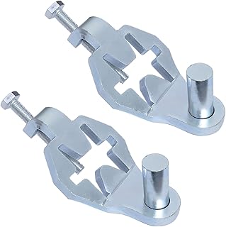T-Post Gate Hinge Pins Gate Hanger on Metal T Post 5/8" Pins, Adjustable for Chain Link Fence Gate, Farm, Garden & Backyard (1)