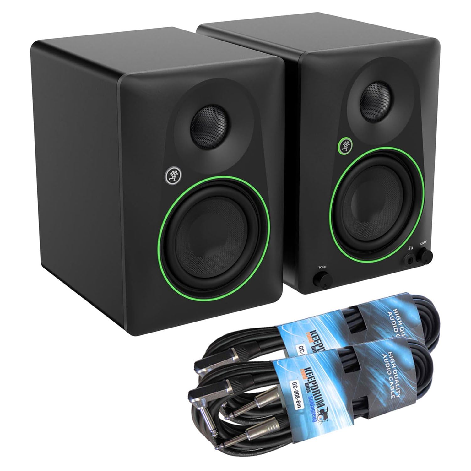 Mackie CR4.5BT Moniteur de studio actif 2 voies haut-parleur Bluetooth avec 2 câbles jack Keepdrum