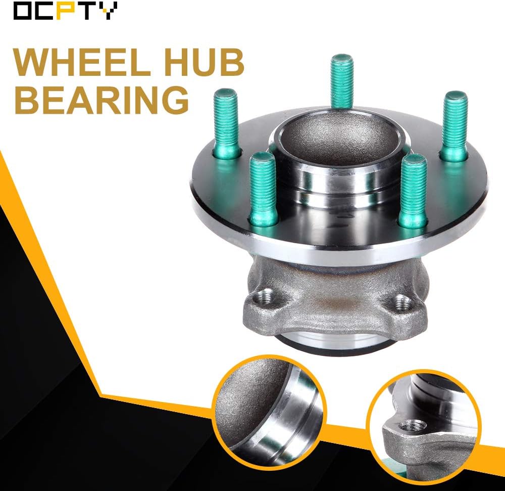 OCPTY Rear Wheel Bearing and Hub Assembly Premium 512347 2006-2017 for Mazda 5 ABS Models, 2004-2013 for Mazda 3 ABS Models