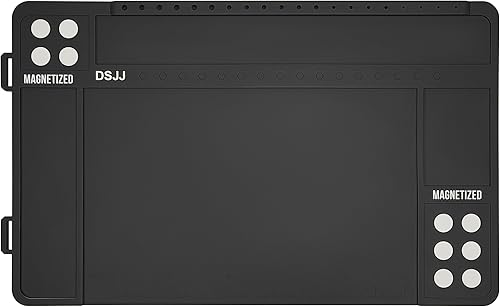 Miniatura 7 de Tapete de limpieza de armas, almohadilla magnética de alta calidad con bandeja organizadora de piezas, alfombrilla de goma antideslizante,