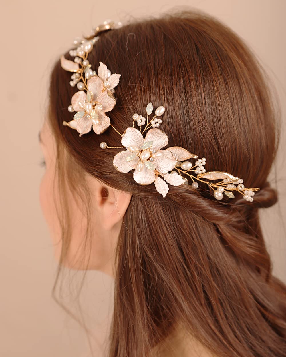 Amazon.com : Xerling Wedding Flower Hair Vines for Brides Opal