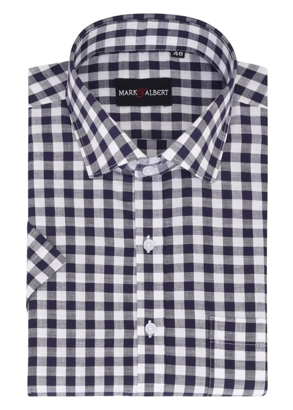 Image of Men's Half Sleeves Regular Shirt Navy