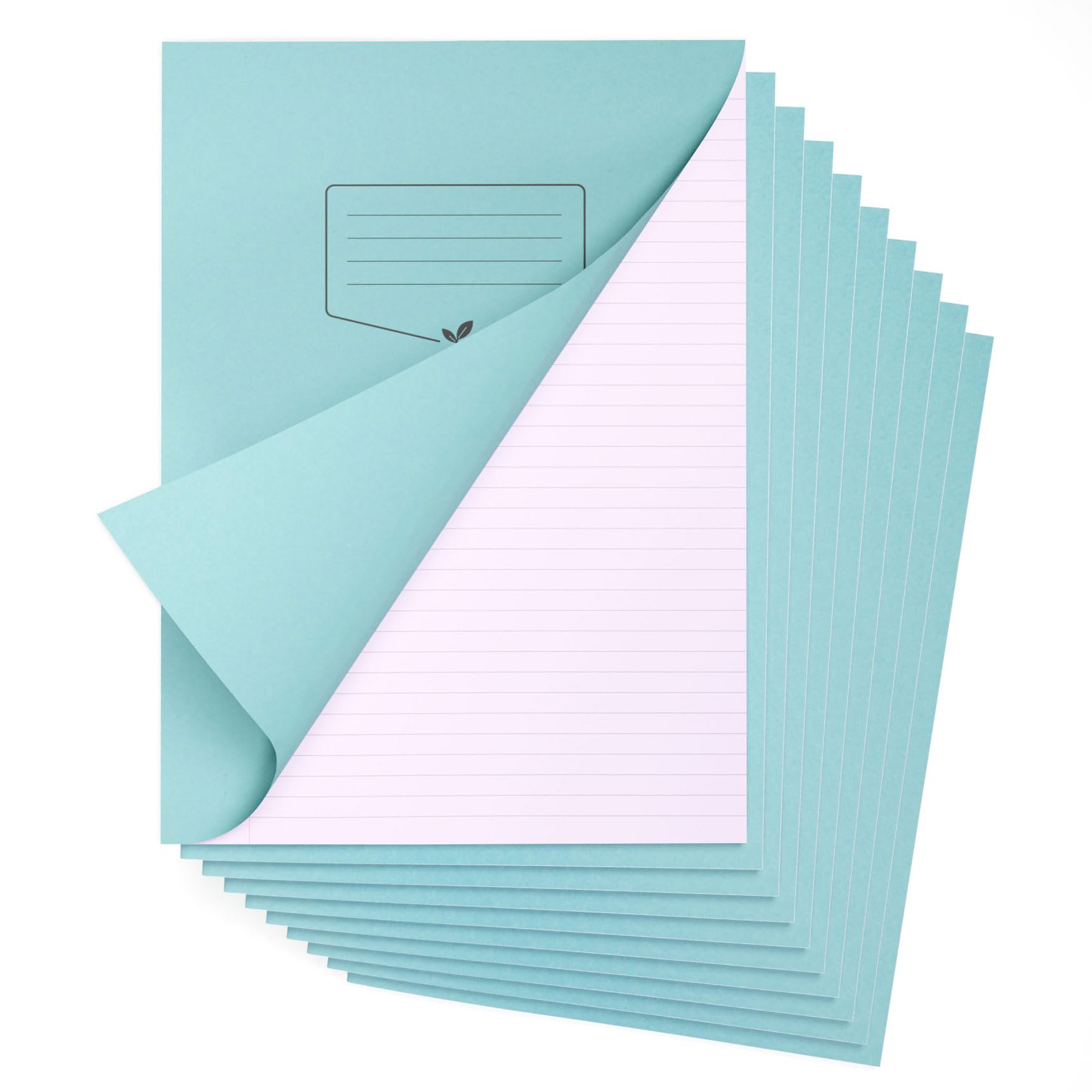 Silvine A4+ Lilac Paper Dyslexia Exercise Book Pack of 10 | 80 Lined Pages, 80gsm Tinted Paper for SEN Supportive Learning & Memory Aid