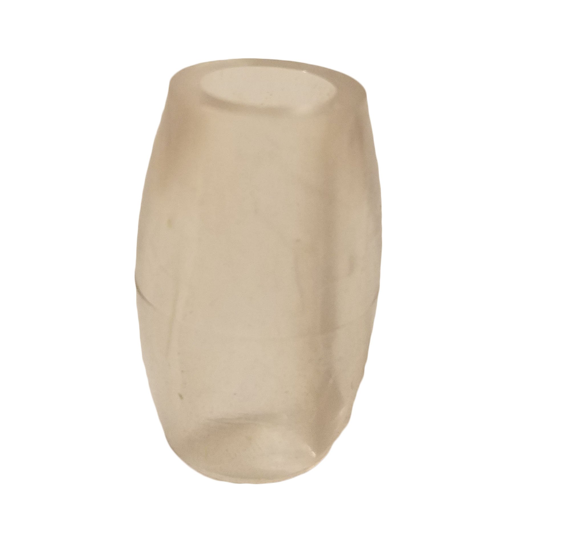 22mm x 32mm Oval Plastic Acrylic Macrame Craft Beads, 40 Count (Clear)