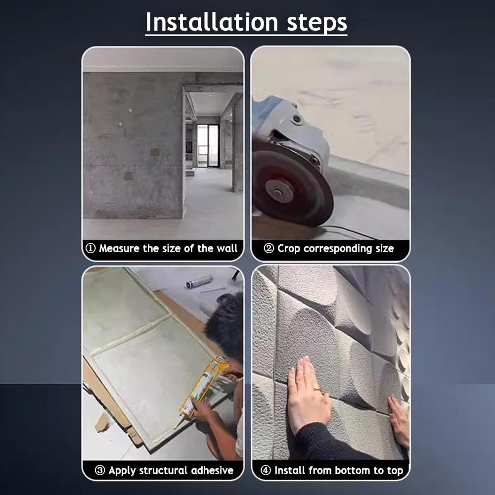 Tabique de Poliuretano Hueco, Paneles de Pared 3D Impermeables - Textura de ladrillo Estructural Ligero para la decoración de Sala de Estar y Dormitorio - Soluciones de diseño de Interiores