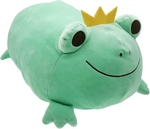 Miniatura 9 de Almohada de rana de peluche con corona, almohada para abrazar, rana, regalo de anime para niños y amantes en cumpleaños, día de San Valentín,