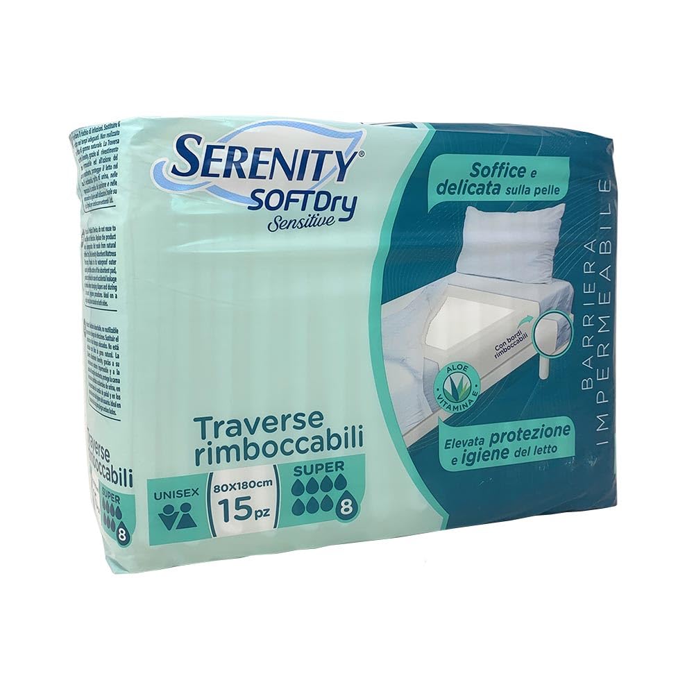 Sensitive Soft Dry Traverse Rimboccabili Serenity 15 Pezzi