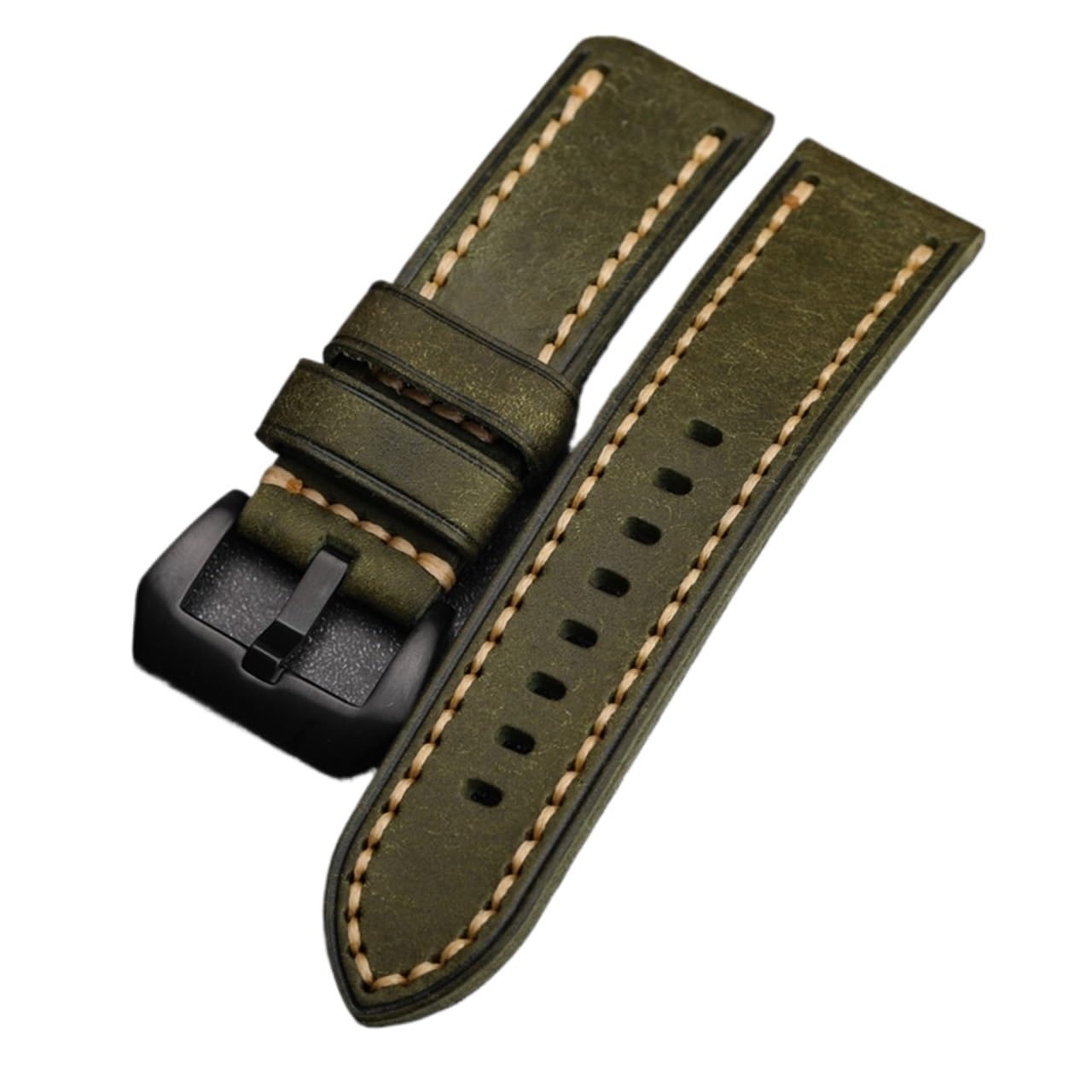 SiChouwz Bracelet De Montre En Cuir De Vache, Première Couche, Fait À La Main, 20, 22, 24MM