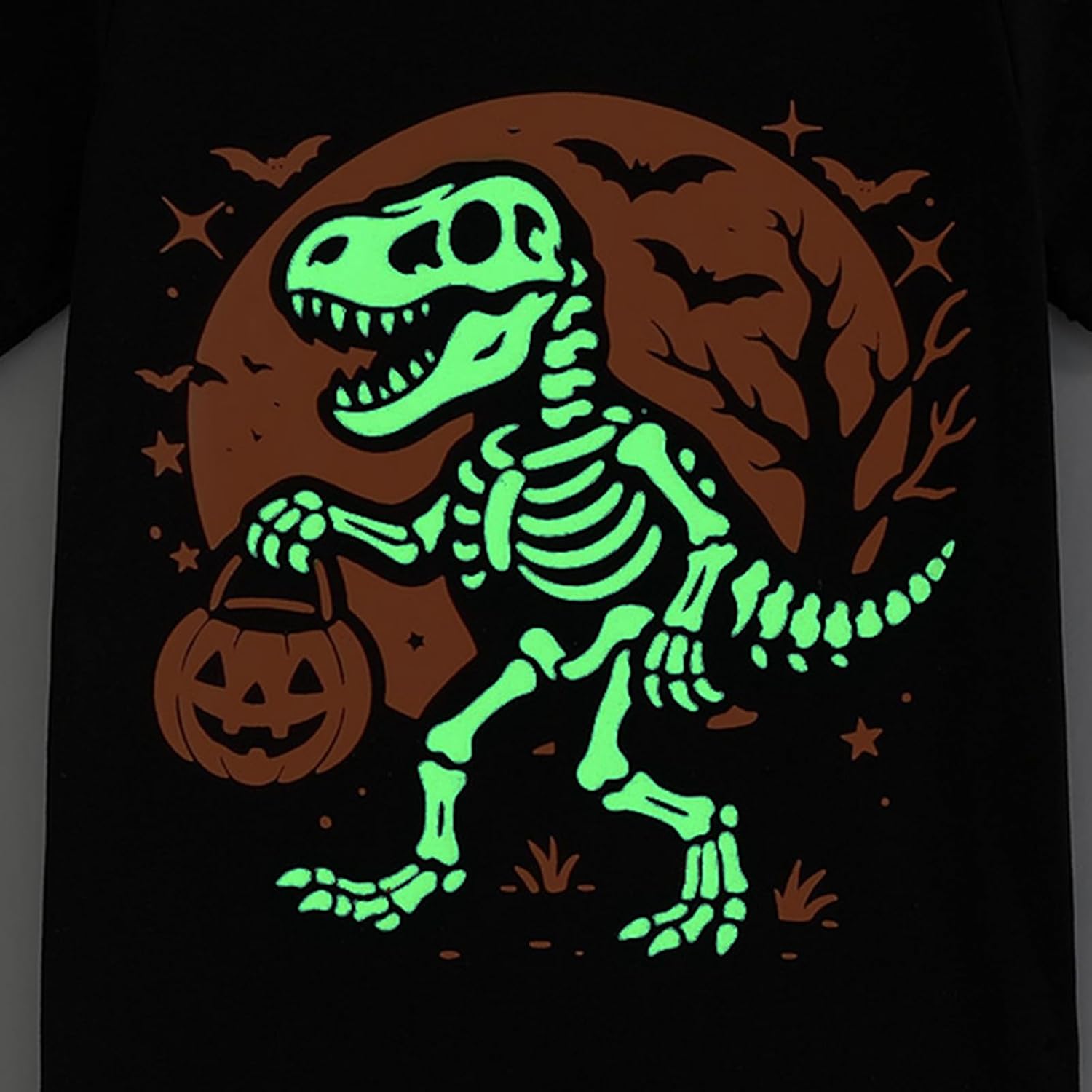 Toddler Boys Halloween Shirts Glow Dark