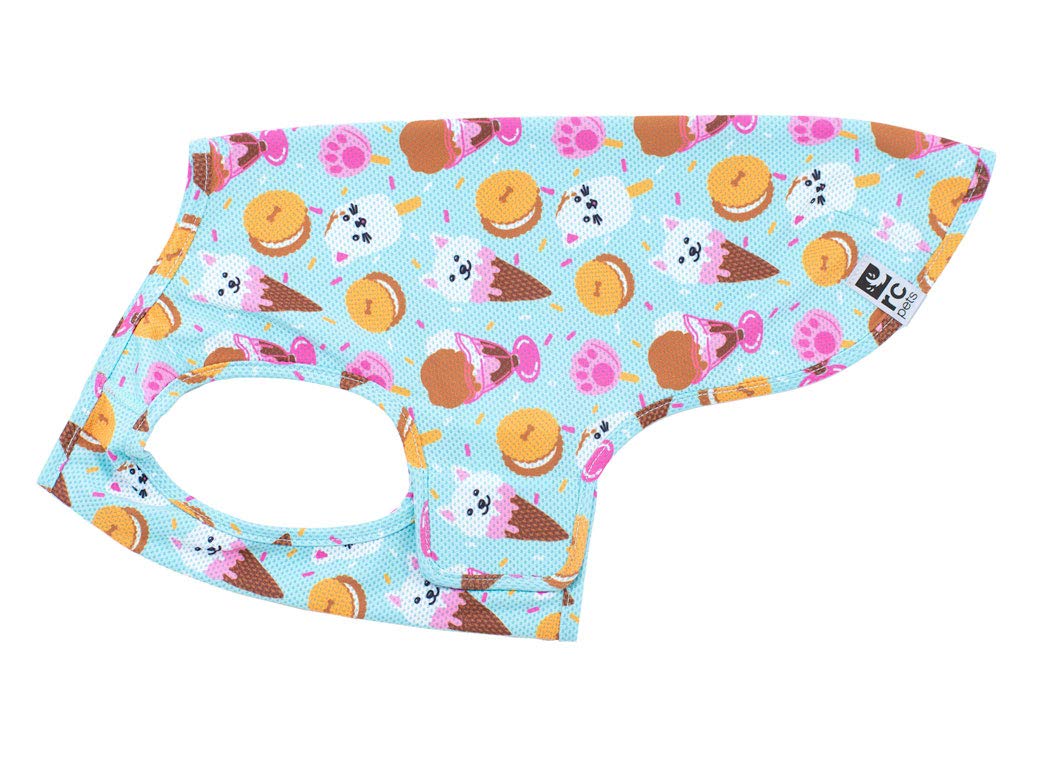 Zephyr Cooling Vest For Dogs, Ice Cream Design, Small Size