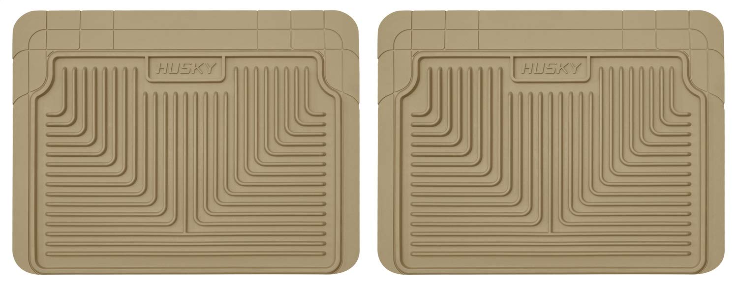 Husky Liners Heavy Duty Floor Mats | 2nd Or 3rd Seat Floor Mats - Tan | 52023 | Fits 1997-1999 Acurca CL, 2001-2003 Acura CL, 1994-2001 Acura Integra, and more 2 Pcs