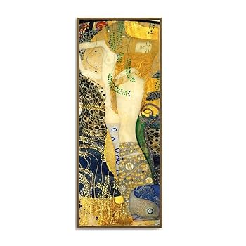 Amazon.co.jp: 水蛇グスタフクリムト有名なキャンバス油絵画