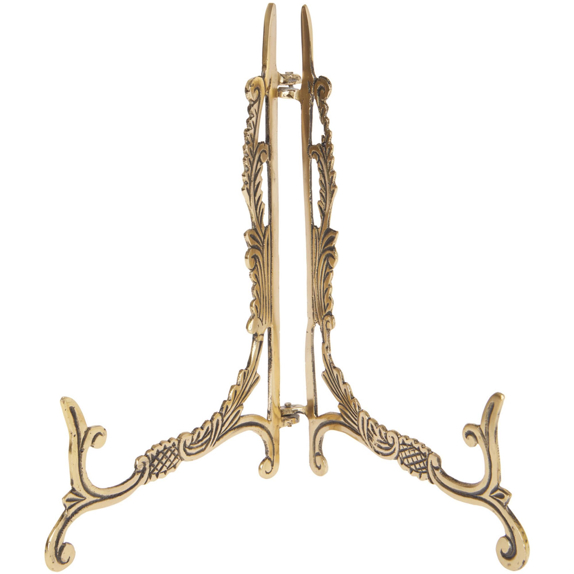 Amazon.com: Bard's Ornate Hinged Antique Brass Plate Stand, 9.5