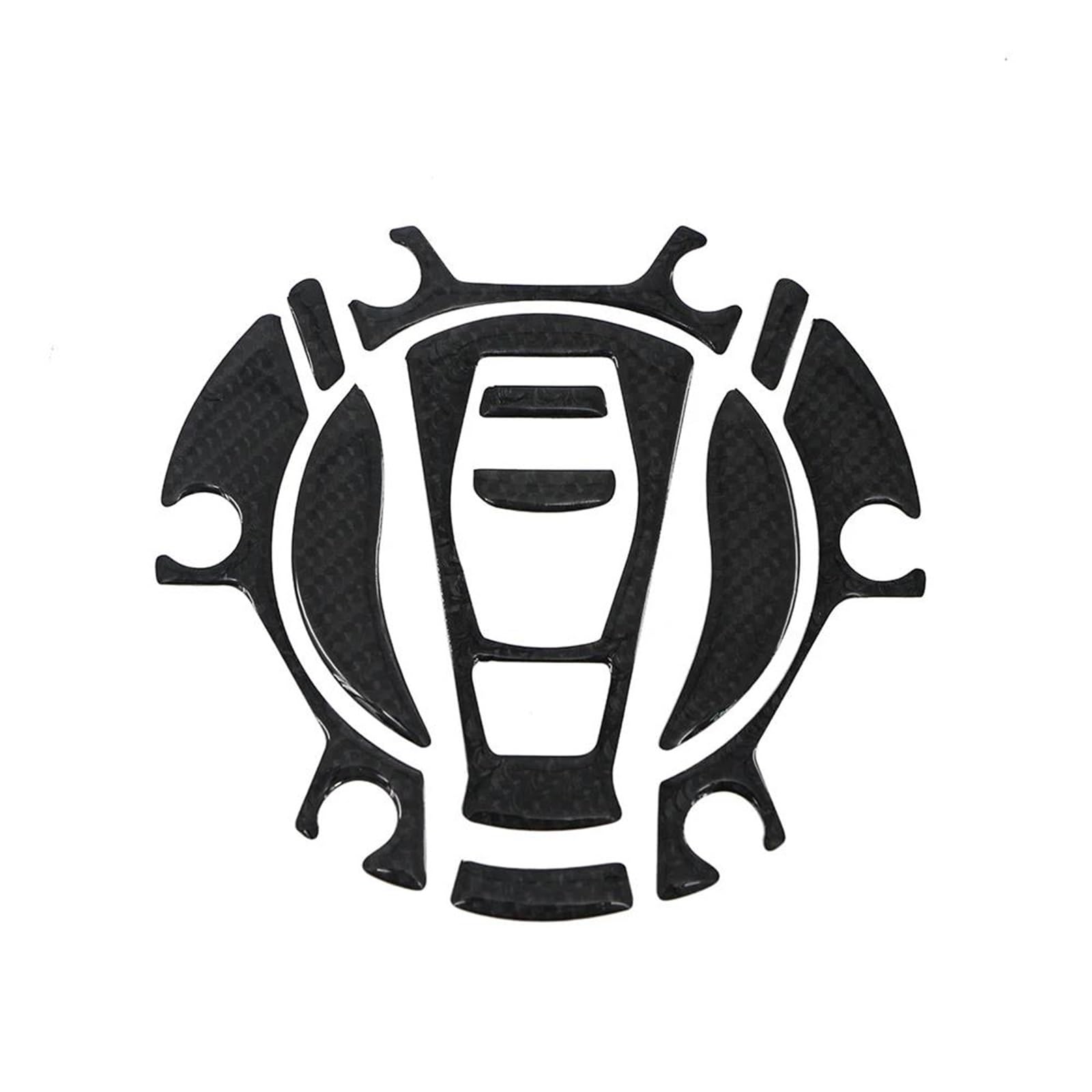 Motorcycle Fuel Tank Pad Protector Decals for BMW R1200GS R1250GS F900XR F900R C400GT F750GS F850GS(Black)